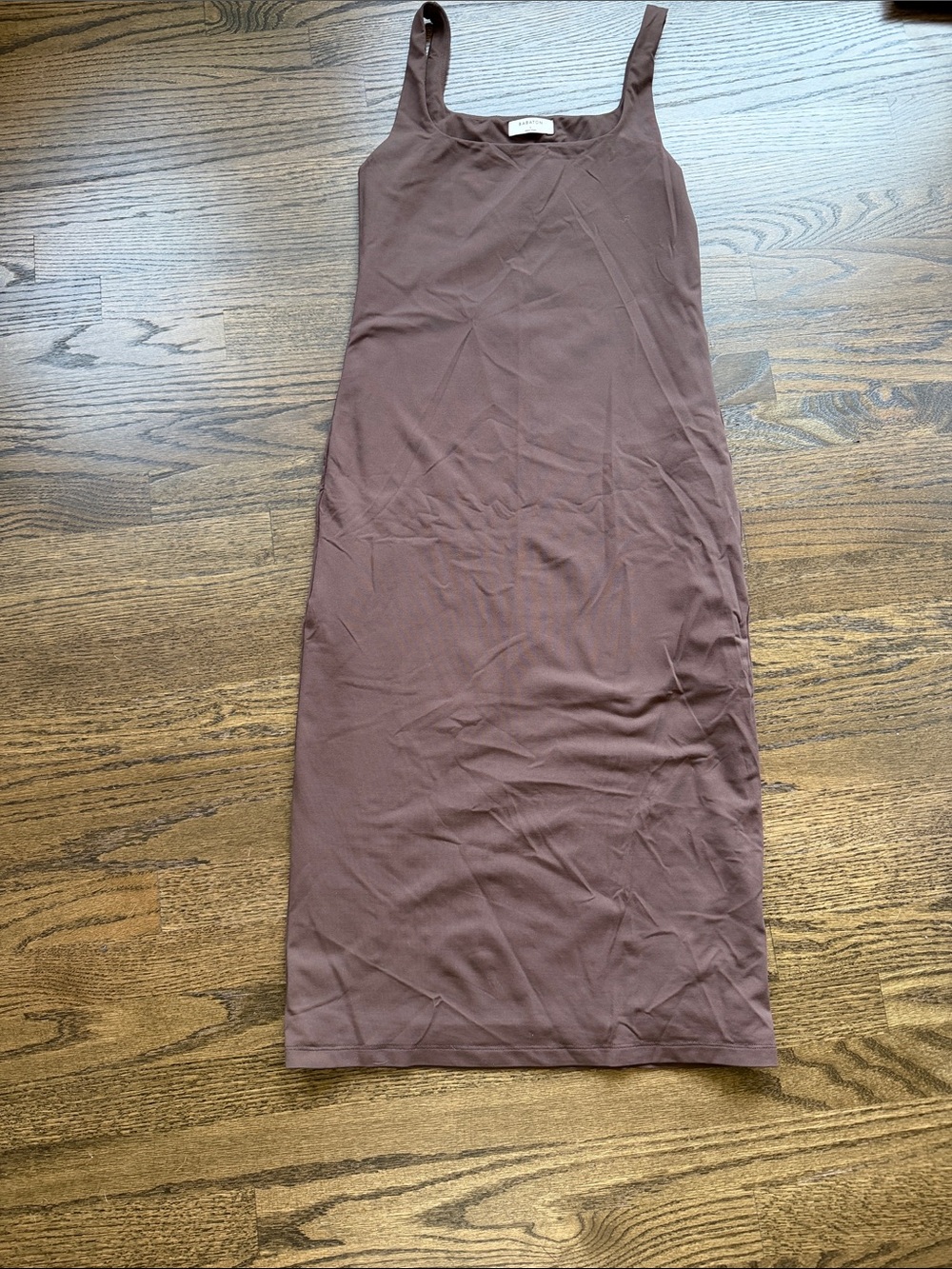 Babaton Mauve Brown Midi Tank Dress